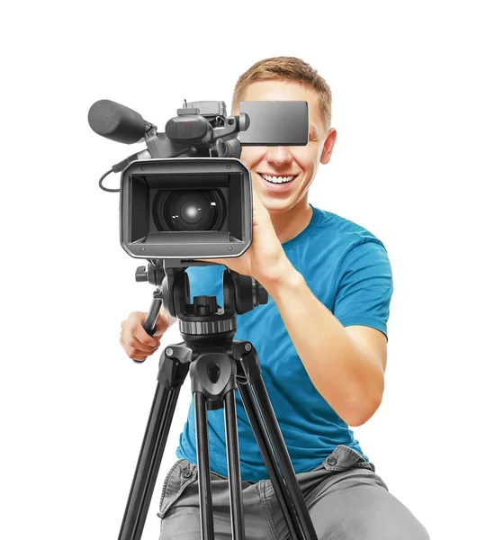 Video camera operator — Stock Photo, Image