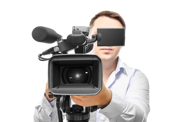 Video camera operator — Stock Photo, Image