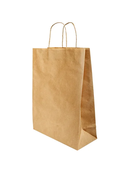 Paper bag isolated on white — Stock Photo, Image