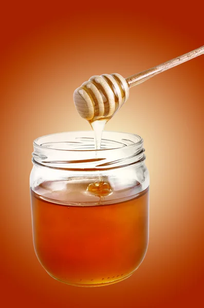 Honey jar — Stock Photo, Image