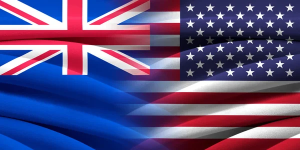 Estados Unidos y Nueva Zelanda . — Foto de Stock