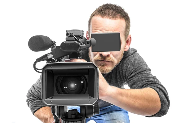 Video camera operator — Stock Photo, Image