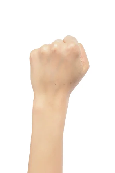 Woman fist — Stock Photo, Image