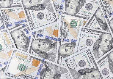 Bir yığın dolar, para geçmişi.