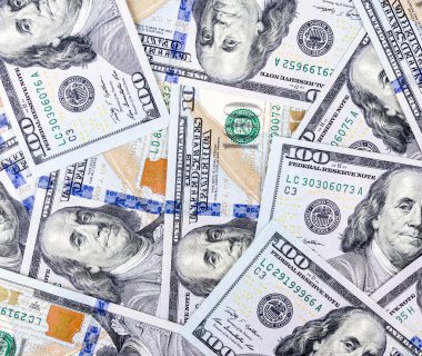 Bir yığın dolar, para geçmişi.