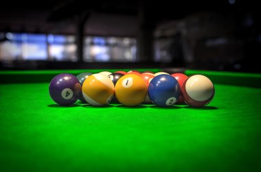 Bilardo topları.