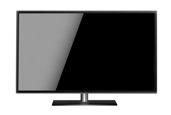 Conjunto de TV de tela plana em branco moderno . — Fotografia de Stock