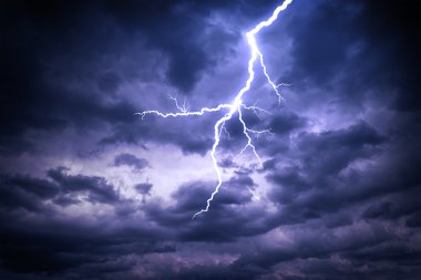 Lightning strike clipart