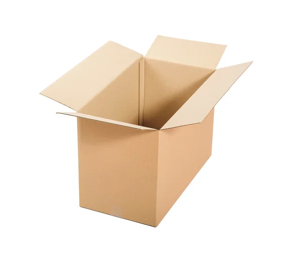 Opened cardboard box. — Stock Photo, Image