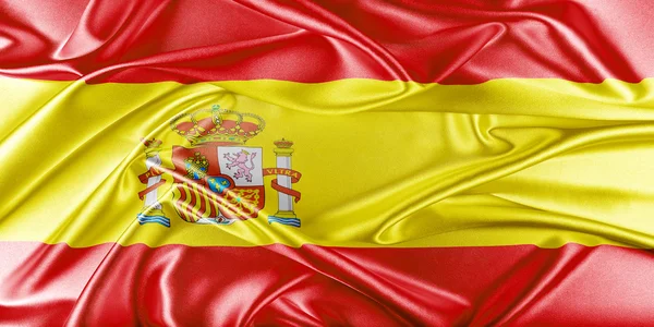 Hiszpania flag — Zdjęcie stockowe