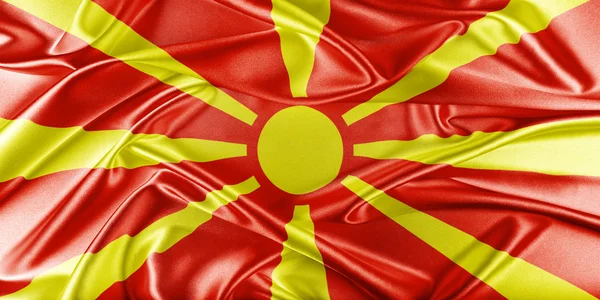 Macedonia Bandera — Foto de Stock