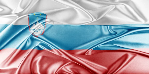 斯洛文尼亚国旗 — 图库照片