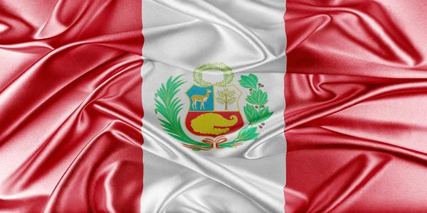 Peru flagga — Stockfoto