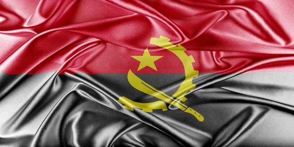 Bandeira de Angola — Fotografia de Stock