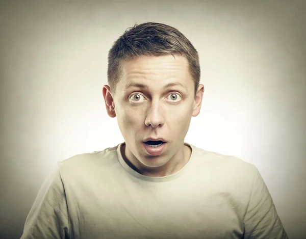 Surprised Young Man. — Stock Photo, Image