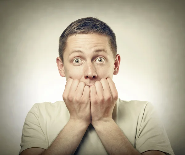 Portrait of amazed man. — Stock Photo, Image