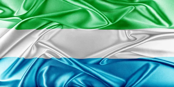 Sierra Leone Flag — Stock Photo, Image