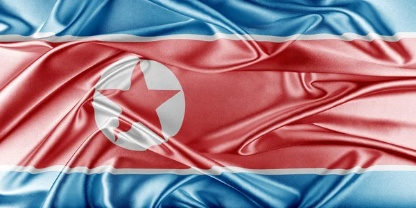 Korea North Flag — Stock Photo, Image