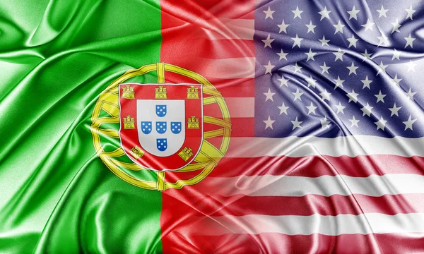 USA i Portugalii. — Zdjęcie stockowe