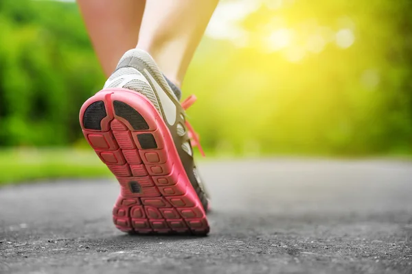 Dames benen in schoenen. Stockafbeelding