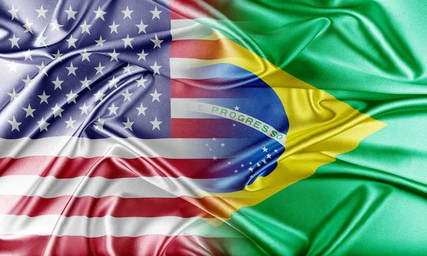USA and Brazil. — Stock Photo, Image