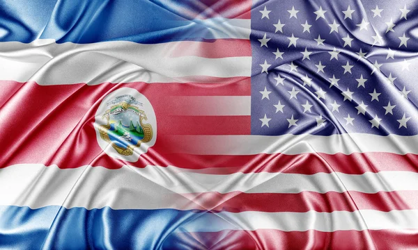 USA und Costa Rica. — Stockfoto