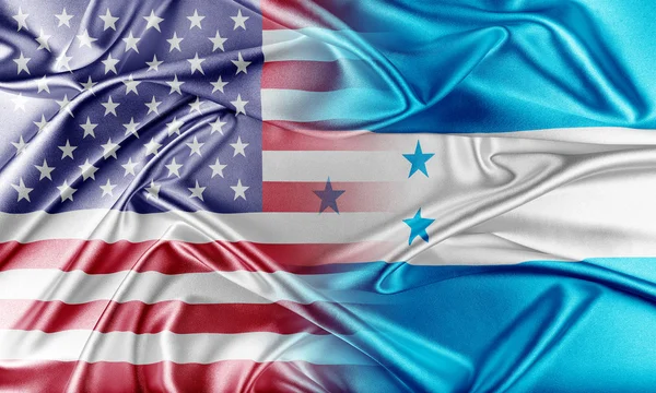 USA und Honduras. — Stockfoto
