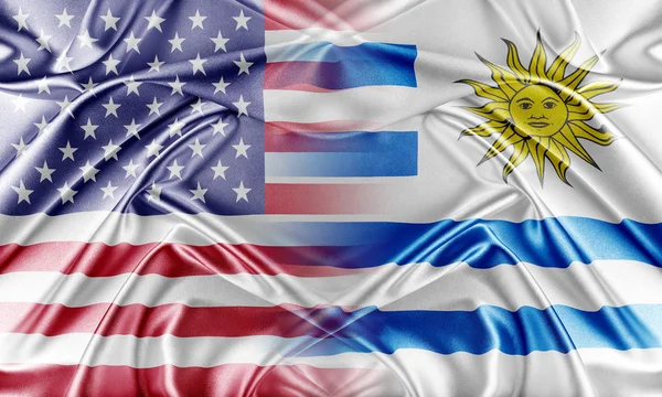 Usa und uruguay. — Stockfoto