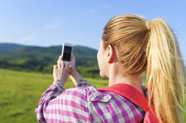 Yürüyüş alarak fotoğraf.