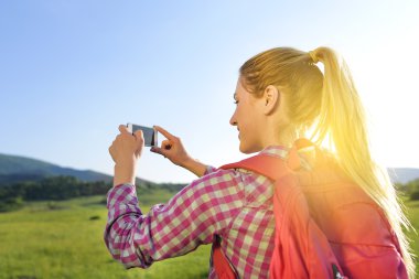Yürüyüş alarak fotoğraf.