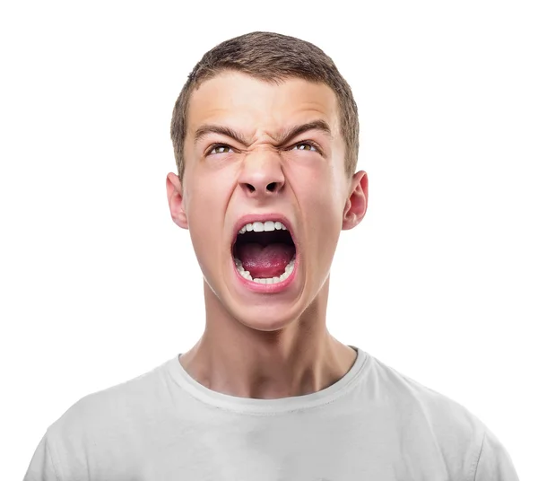 Young angry man. — Stock Photo, Image