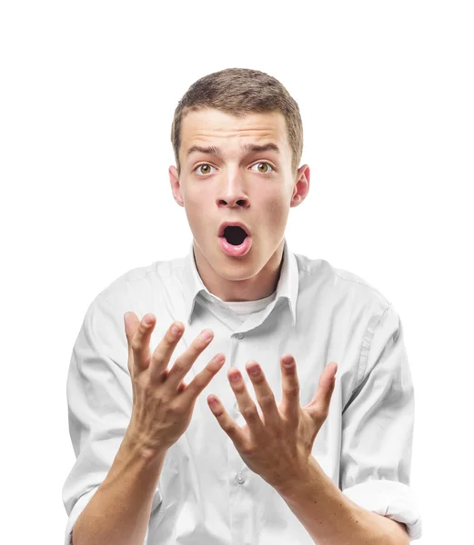 Surprised Young Man. — Stock Photo, Image