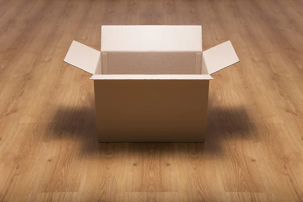 Empty brown carton box — Stock Photo, Image