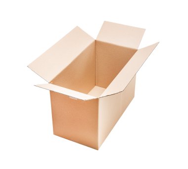 karton kutu açıldı.