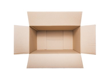 karton kutu açıldı.