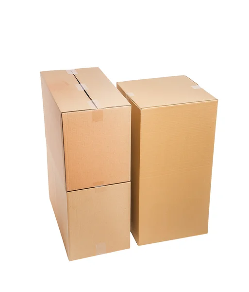 Stack of cardboard boxes — Stock Photo, Image