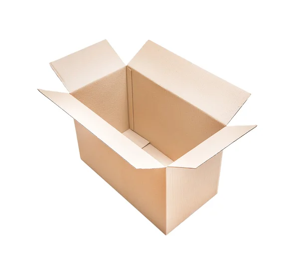 Caja de cartón abierta . — Foto de Stock