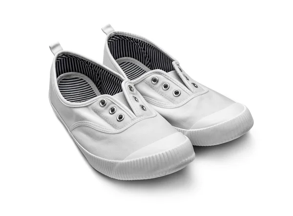 Vita sneakers — Stockfoto