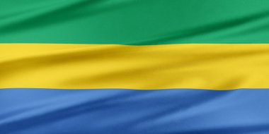 Gabon bayrağı. 