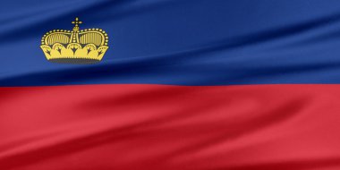 Lihtenştayn bayrağı. 