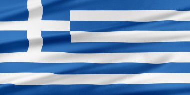 Yunanistan bayrağı. 