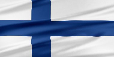 Finlandiya bayrağı. 
