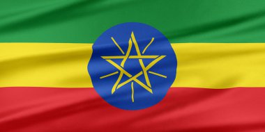 Etiyopya bayrağı. 