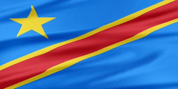 Флаг Демократической Республики Конго . — стоковое фото