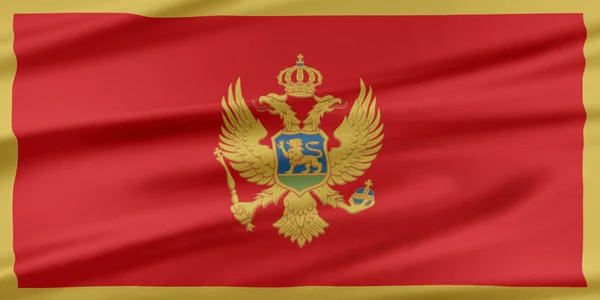 Montenegro-Flagge. — Stockfoto