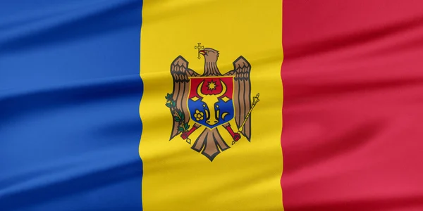 Moldaviens flagga. — Stockfoto