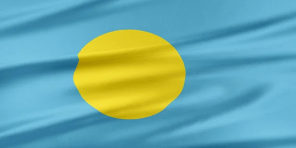 Vlag van Palau. — Stockfoto