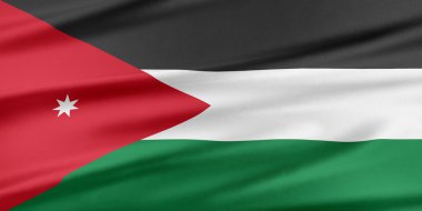 Ürdün bayrağı. 