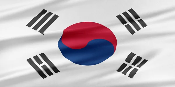 Corea bandiera meridionale . — Foto Stock