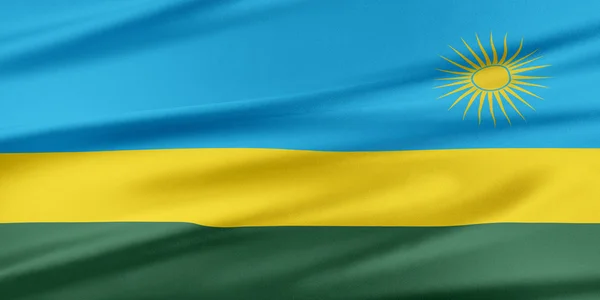 Bandera de Ruanda . — Foto de Stock